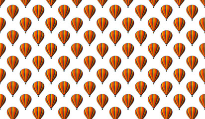 Multicolored bright balloons, Seamless pattern with balloons for flight repeating continuous patterns.
