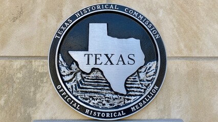 label of Texas state, USA