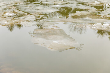 ice on the river