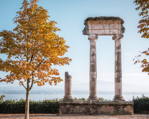 Colonnes romaine à Nyon, Suisse