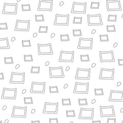 Rectangular Pattern Outline 2D Illustration