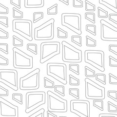 Trapezoid Pattern Two Outline 2D Illustration
