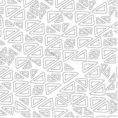 Triangle Pattern Outline 2D Illustration