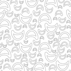 Pattern Half Circle Outline 2D Illustration