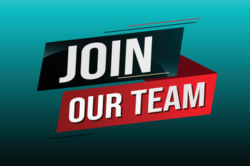 join our team word concept vector illustration with modern futuristic 3d style for landing page template ui web mobile app poster banner flyer background gift card coupon label wallpaper	