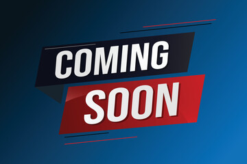 coming soon word concept vector illustration with lines 3d style for social media landing page, template, ui, web, mobile app, poster, banner, flyer, background, gift card, coupon, label, wallpaper