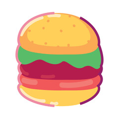 flat burger design