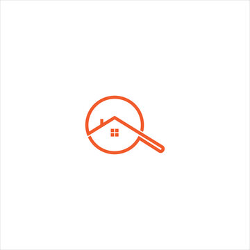 home zoom logo icon vector