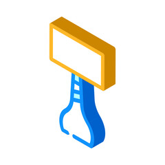 room table lamp isometric icon vector. room table lamp sign. isolated symbol illustration