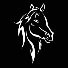 horse head silhouette