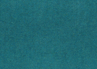 Turquoise fabric texture background, textile wool clothing