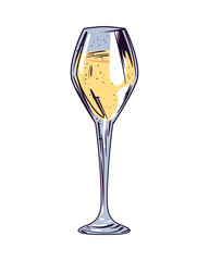 flat white wine glass design