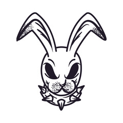 tattoo flat rabbit design
