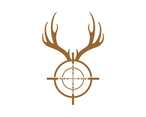 Aim with deer antlers on top