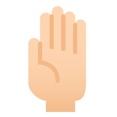 Palm flat design style icon