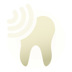 Dental cleaning flat design style icon