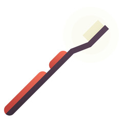 Toothbrush flat design style icon