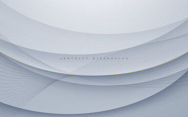 Abstract silver gradient background light and shadow shape design