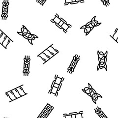 chain metal link vector seamless pattern thin line illustration