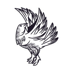 tattoo flat bird design