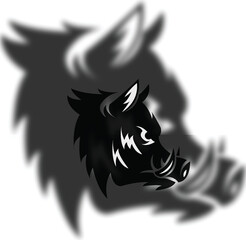 pig icon isolated on white background from in the village collection. pig icon thin line outline linear pig symbol for logo, web, app, UI. pig icon simple sign. pig 