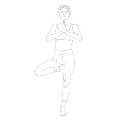 Yoga tree posture pose