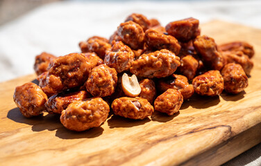 Chouchou french caramelized  sweet peanuts with sugar