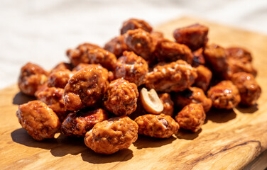 Chouchou french caramelized  sweet peanuts with sugar