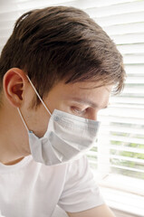 Sad Man in the Surgical Mask
