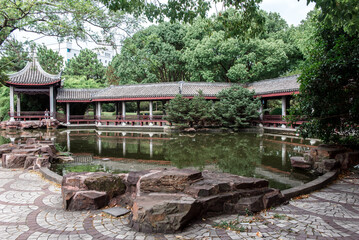 Fototapeta premium Zhejiang Jiaxing South Lake Scenic Park show Park
