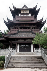 Temple in Zhejiang Jiaxing South Lake Scenic Park show Park