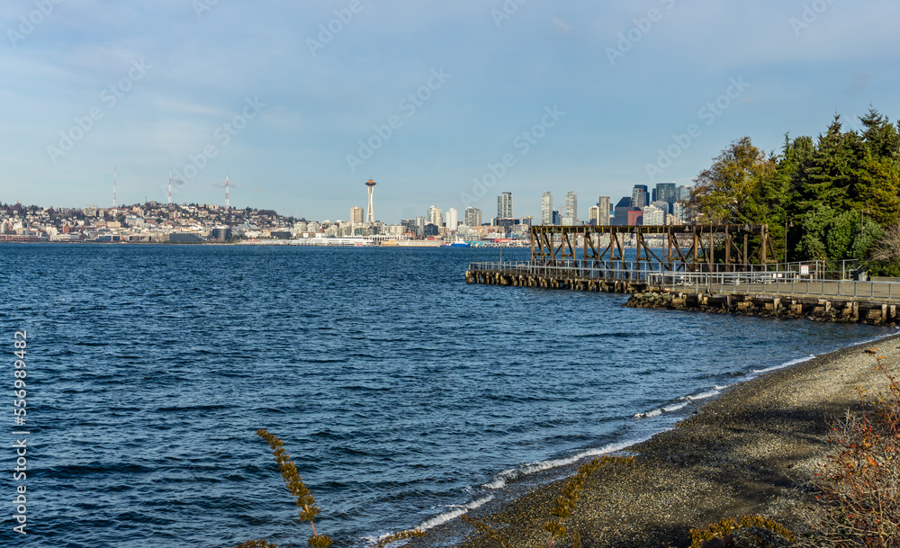 Canvas Prints Pier And Seattle Skyline 3