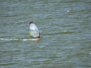 windsurfer on the beach