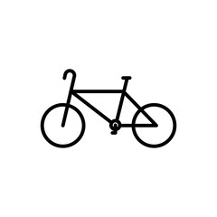 Bicycle icon illustration. Line icon style. icon related to fitness, sport. Simple vector design editable