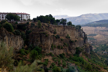 Fototapeta na wymiar Ronda and surrounding landscape, Andalusia, Spain