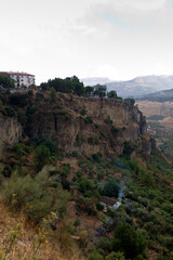 Ronda and surrounding landscape, Andalusia, Spain