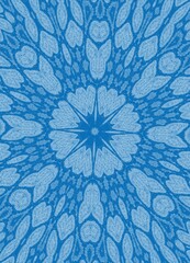Textile pattern design, abstract background digital print wallpaper. Modern illustration of trendy blurred kaleidoscope background.