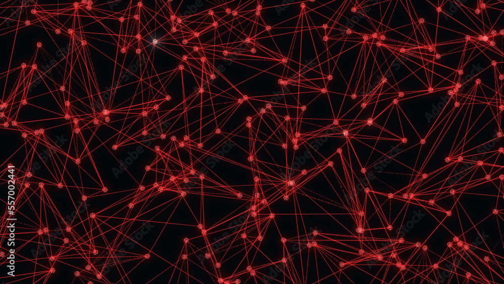 Poster digital plexus of glowing lines and dots. abstract background.