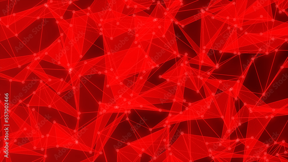 Poster digital plexus of glowing lines and dots. abstract background.
