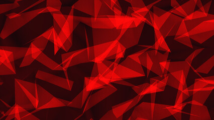 Naklejka premium Digital plexus of glowing lines and dots. Abstract background.