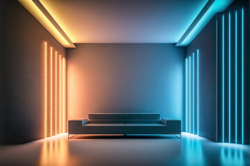 Wohnraum Einrichtung Design Brainstorming Modernes und Extravagantes Design Modell Stylisches  Interieur Generative AI Digital Art Background Hintergrund Illustration 