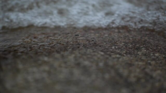 Sand And Water Close Up