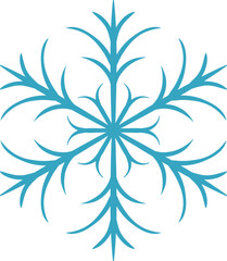 Swirl Snowflake Vector