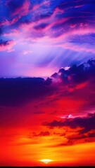 Fototapeta premium sunset over the sea