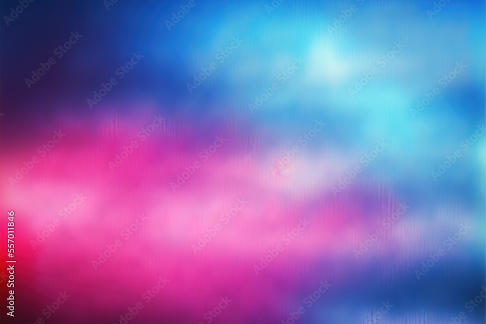 Aufkleber a blurry image of a blue and pink sky with clouds in the background and a red and white light., gene