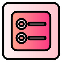 ballot gradient icon