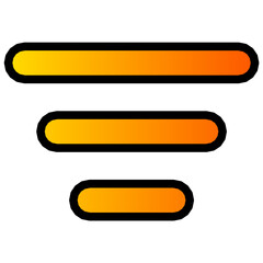 Obraz premium list gradient icon