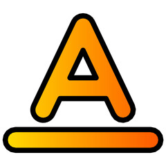 text format gradient icon