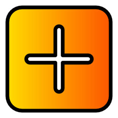 Obraz premium add gradient icon