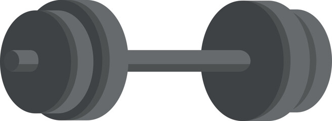 Barbell icon. Weight lifting symbol. Gym exercise